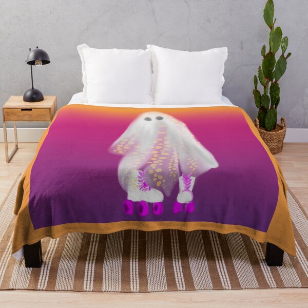 Vista previa del artículo con la obra «Fantasma en patines», diseñado y vendido por Onehappyhook.