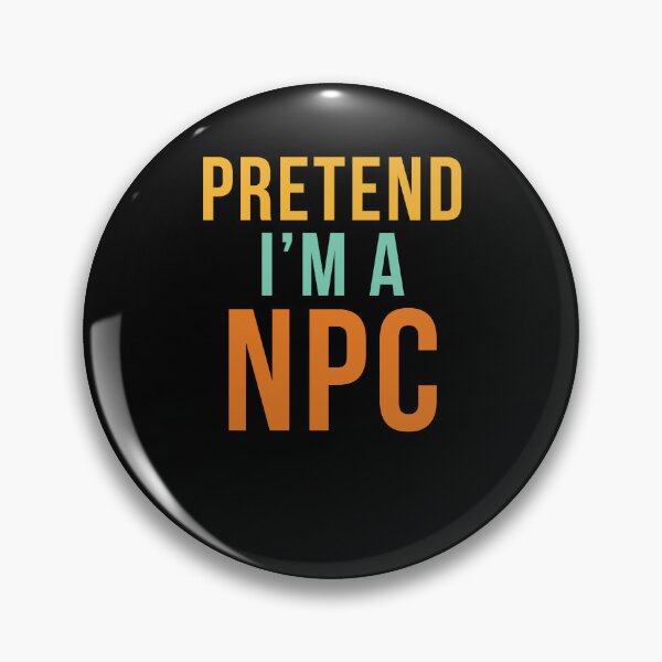 Item preview, Retro Pretend I'm a NPC funny gamer Halloween costume LARP designed and sold by snowry.