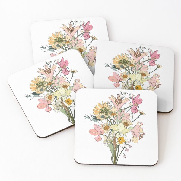 Item preview, Flower frame with simple colored spring flowers, style isolated. designed and sold by MatyKotiv.