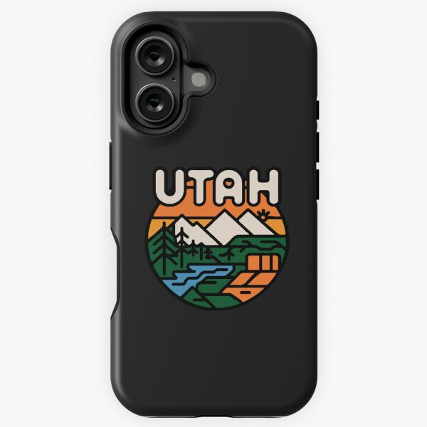 Item preview, Utah Vintage Mountain Adventure Retro Design designed and sold by -DEEWOLF-.