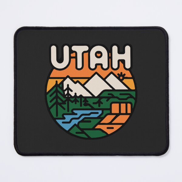 Item preview, Utah Vintage Mountain Adventure Retro Design designed and sold by -DEEWOLF-.