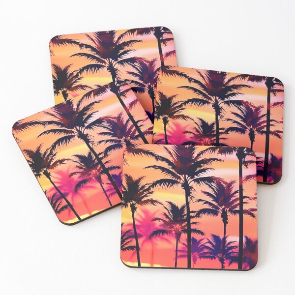 Item preview, Vibrant Tropical Sunset Palm Tree Silhouettes designed and sold by CamouflageLab.