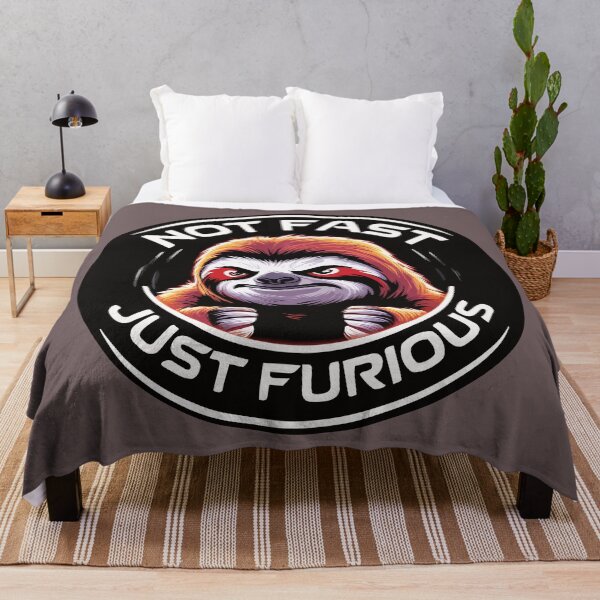 Item preview, Not Fast Just Furious. Slow, Moody, and Slightly Menacing Sloth. designed and sold by twisted-dot.