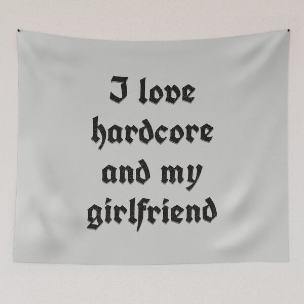 Item preview, I love hardcore and my girlfriend! Perfect Valentine's Day gift! designed and sold by Marny Design.