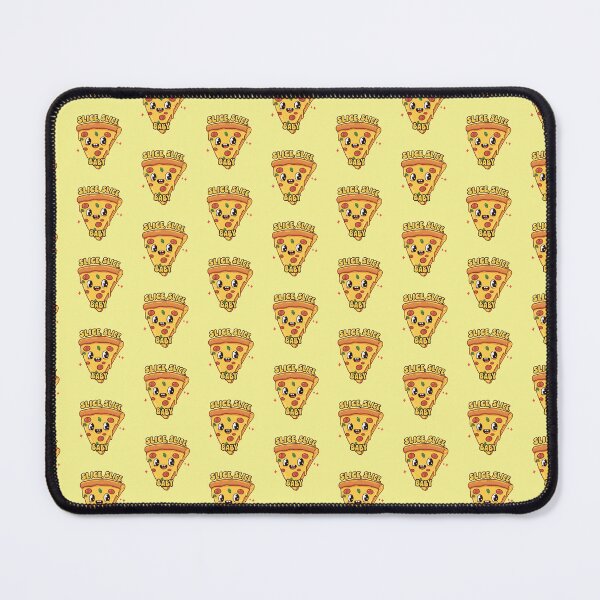 Item preview, Funny Cute pizza slice cartoon character saying Slice designed and sold by Ram94.