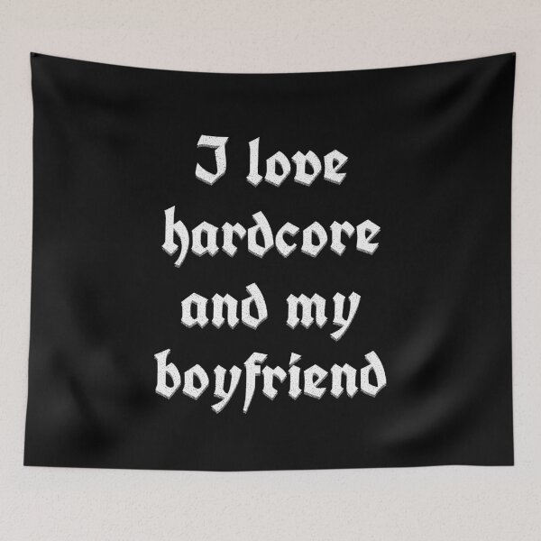 Item preview, I love hardcore and my boyfriend! Perfect Valentine's Day gift! designed and sold by Marny Design.