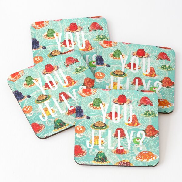 Item preview, You Jelly? Gelatin and jellyfishes pattern designed and sold by MsGonzalez.