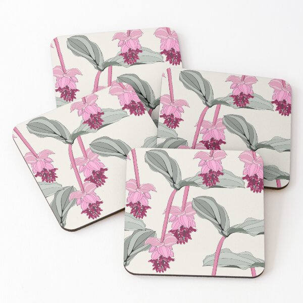 Item preview, Seamless pattern, Medinilla magnifica flowers with leaves.  designed and sold by MatyKotiv.