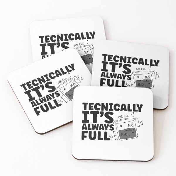 Item preview, Technically, It’s Always Full – Funny Science puns gift designed and sold by StemMerch247.