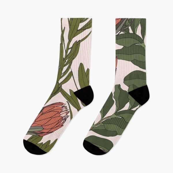 Item preview, Fashionable seamless tropical pattern with exotic, protea strelitzia, orchids flowers. designed and sold by MatyKotiv.