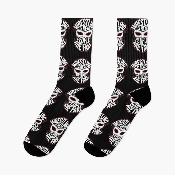 Item preview, Wrestling Is Real People Are Fake - This is the perfect gift for passionate wrestling fans, luchadores, athletes, and anyone who believes in authenticity over fake personas. designed and sold by ZyziowskyArt.