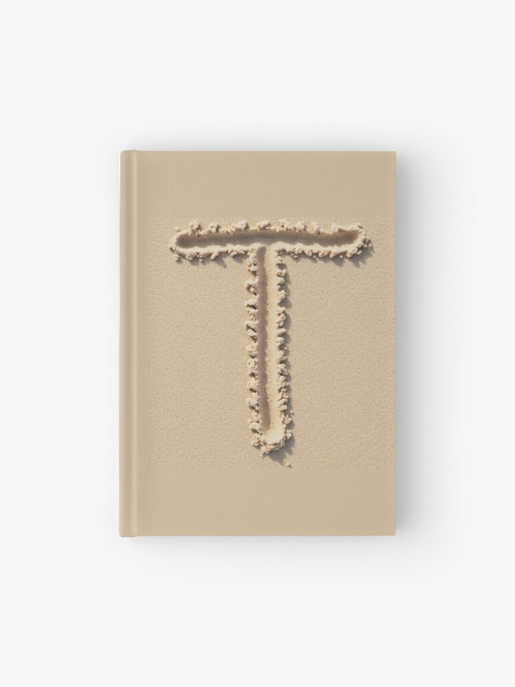 Thumbnail 1 of 3, Journal, SAND LETTER T designed and sold by Art-type.