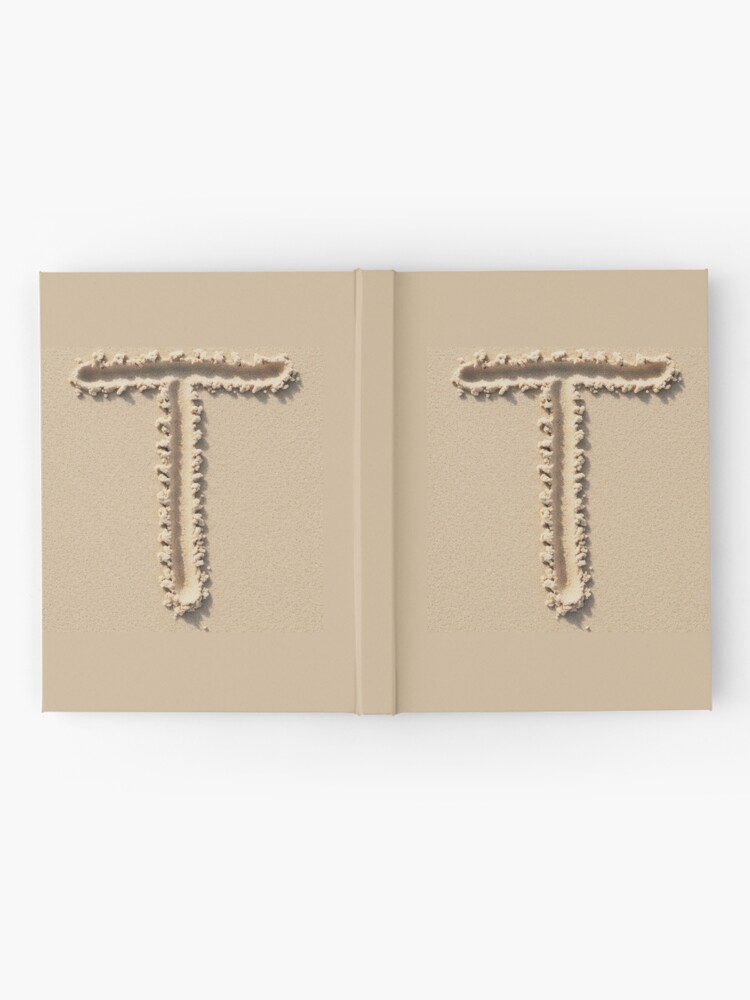 Thumbnail 2 of 3, Journal, SAND LETTER T designed and sold by Art-type.