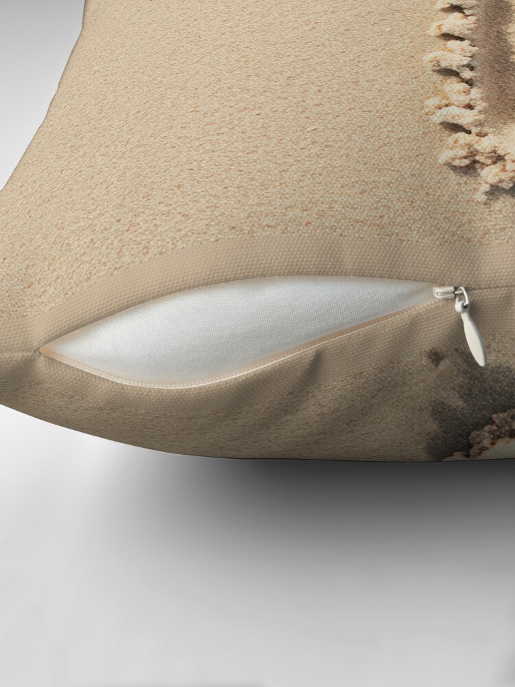 Thumbnail 2 of 4, Pillow, SAND LETTER T designed and sold by Art-type.