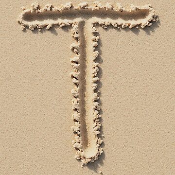 Artwork thumbnail, SAND LETTER T by ART-TYPE