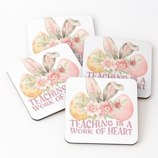 Item preview, Cute Easter Teacher Bunny Design - Teaching is a Work of Heart designed and sold by cerasellashop.