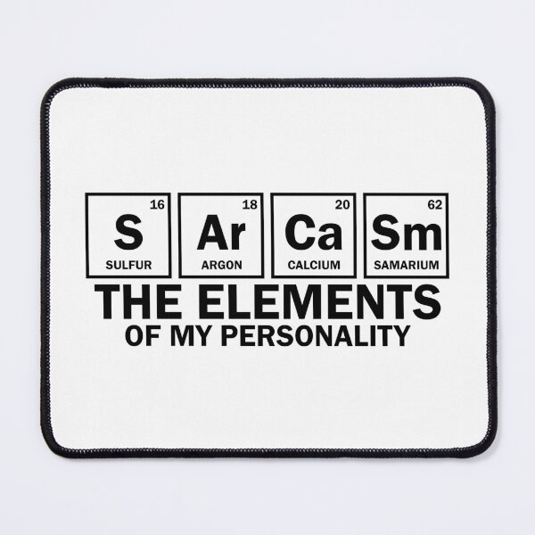 Item preview, Sarcasm in Chemical Elements – Funny Science & Chemistry Humor Gift designed and sold by StemMerch247.