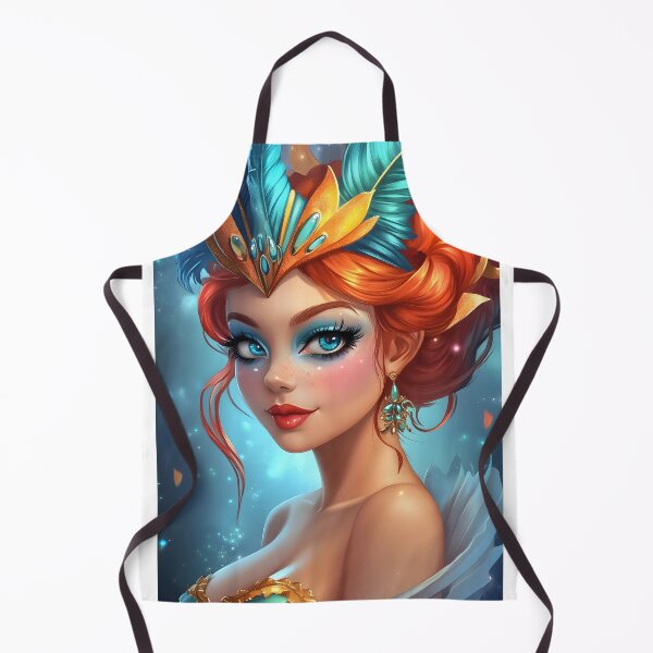 Item preview, Fantasy woman with vivid feathers and radiant charm designed and sold by Artessie.