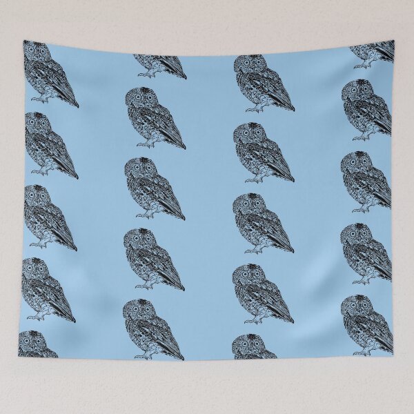 Item preview, Whiskered Screech-Owl Black Design  designed and sold by designsasstultd.