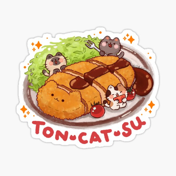 Item preview, Cute Ton-cat-su designed and sold by NasDoodleArt.