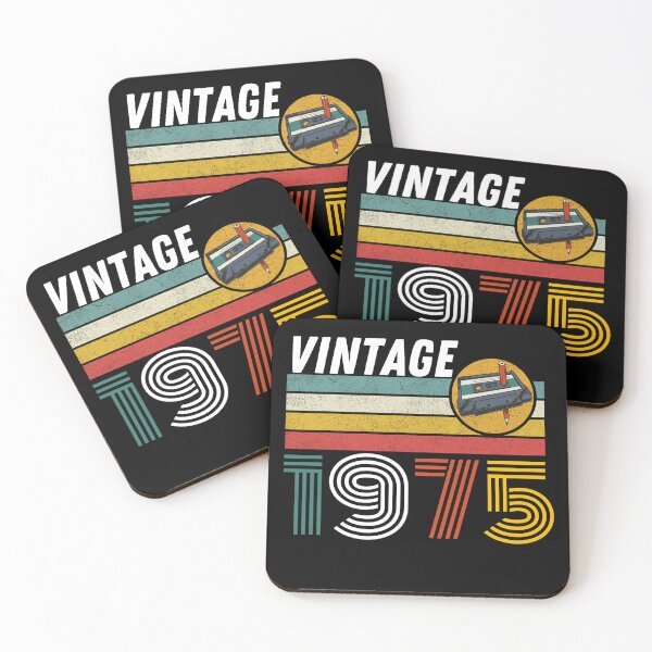 Item preview, Retro 1975 Vintage Cassette Tape Birthday T-Shirt designed and sold by Auntsauce.