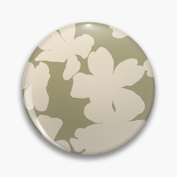 Item preview, Khaki green and beige primrose floral pattern designed and sold by by-jwp.