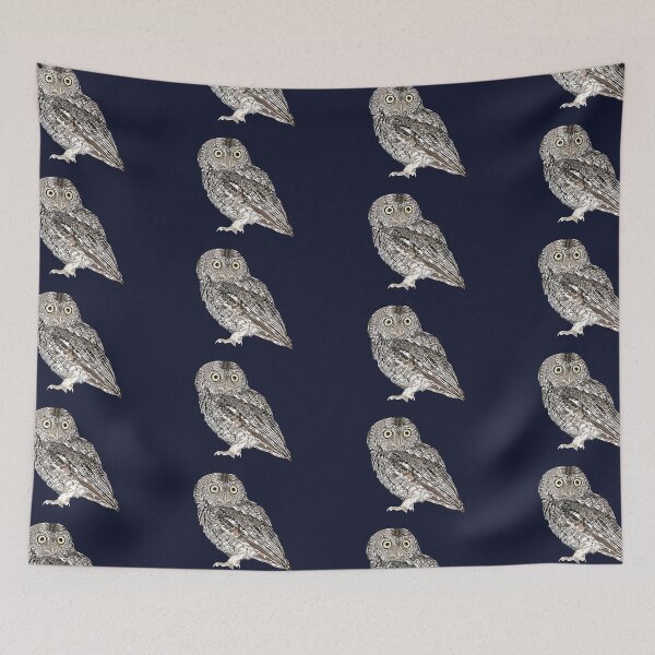 Item preview, Whiskered Screech-Owl White Alternate Design  designed and sold by designsasstultd.