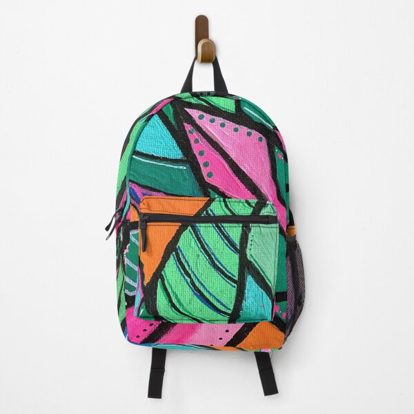 Item preview, Bright abstract leaf painting designed and sold by MindfulArtSandy.