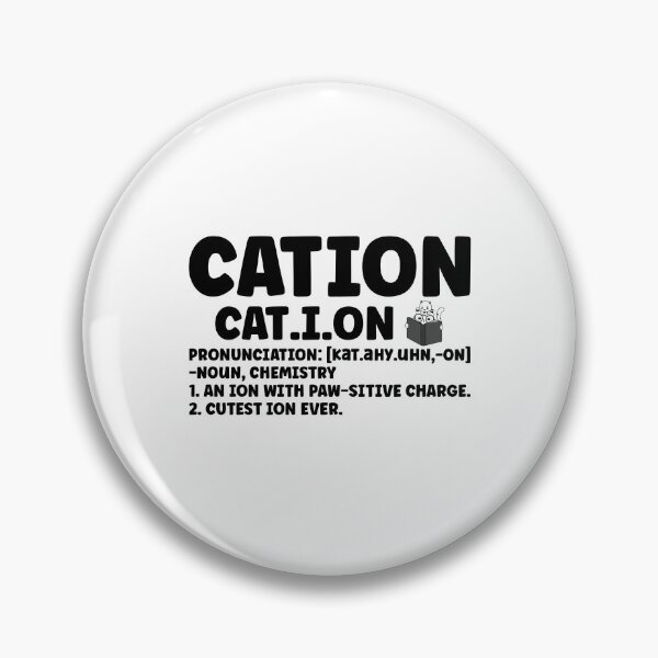 Item preview, Cation – Funny Chemistry Pun & Science Cat Gift designed and sold by StemMerch247.
