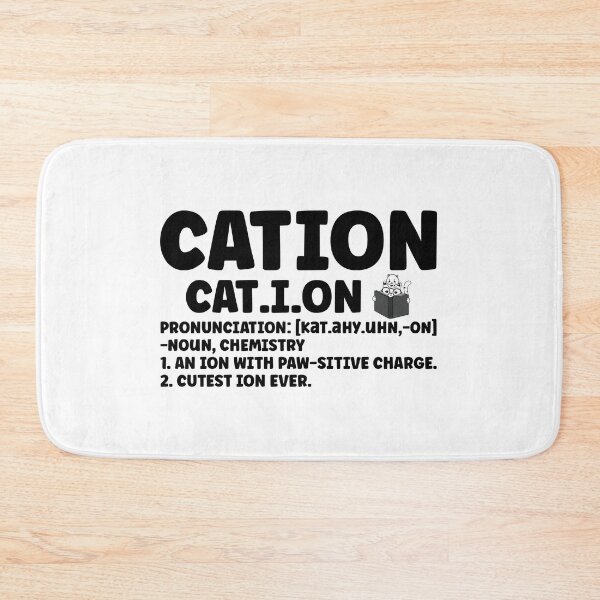 Item preview, Cation – Funny Chemistry Pun & Science Cat Gift designed and sold by StemMerch247.