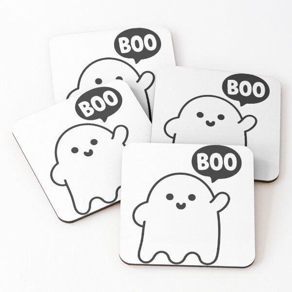 Item preview, "Cute Minimalist Ghost Saying Boo" designed and sold by punnarutn.