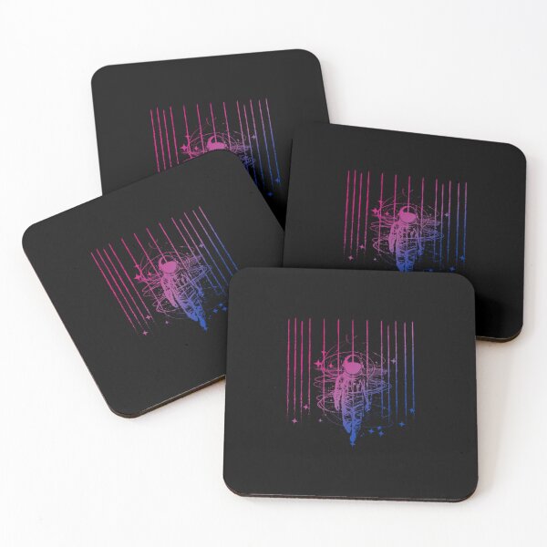 Item preview, Meteor Shower and Astronaut Graphic, Bisexual pride flag graphic, Perseids Meteor Shower, Universe, Astronaut, LGBTQ Graphic, Astronomy, Stars,  designed and sold by PrideBeProud.