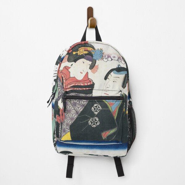 Item preview, Actor Portraits of the East: Imoseyama Onna Teikin – Ehoshi Oriome & Sugi Sakaya Omiva by Utagawa Toyokuni designed and sold by store-wasabi.