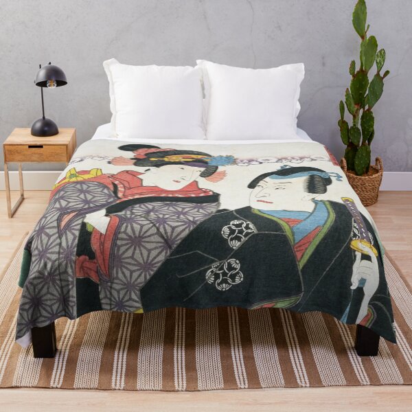 Item preview, Actor Portraits of the East: Imoseyama Onna Teikin – Ehoshi Oriome & Sugi Sakaya Omiva by Utagawa Toyokuni designed and sold by store-wasabi.