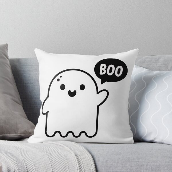 Item preview, "Cute Minimalist Ghost Saying Boo" designed and sold by punnarutn.