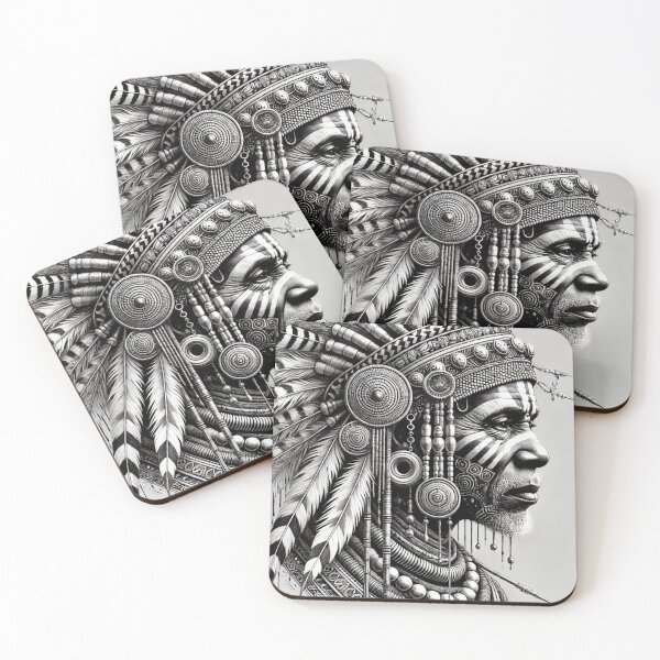 Item preview, Elder's Wisdom Tribal Majesty in Black and White designed and sold by OandSDesigns23.