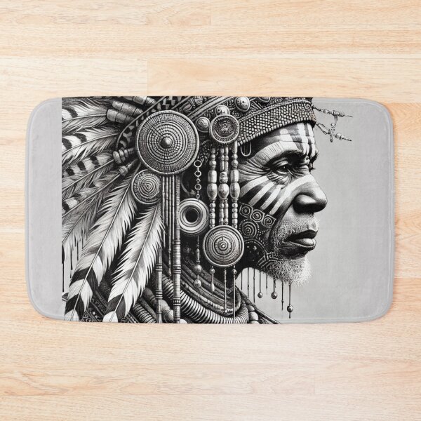 Item preview, Elder's Wisdom Tribal Majesty in Black and White designed and sold by OandSDesigns23.