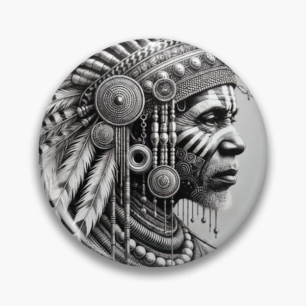 Item preview, Elder's Wisdom Tribal Majesty in Black and White designed and sold by OandSDesigns23.