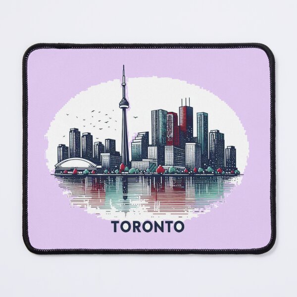 Item preview, Toronto Skyline at Night: 3D Sketch of Bay & Queens Quay,  designed and sold by PaintMeWorld.