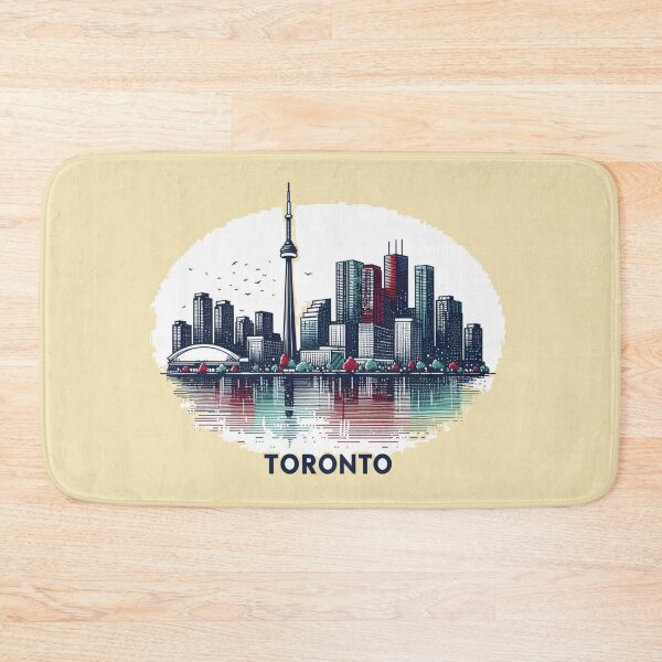 Item preview, Toronto Skyline at Night: 3D Sketch of Bay & Queens Quay,  designed and sold by PaintMeWorld.