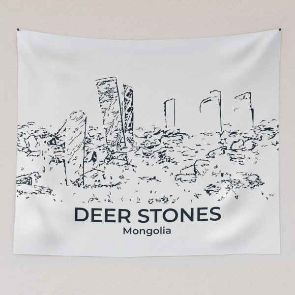 Item preview, Deer Stones - Mongolia designed and sold by Lakeric Cityscapes.