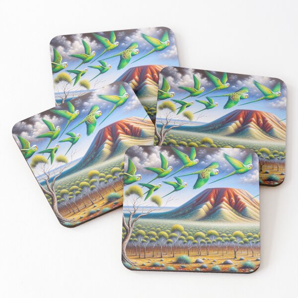 Item preview, Flying Budgerigars designed and sold by M-Y-A-R-T-.