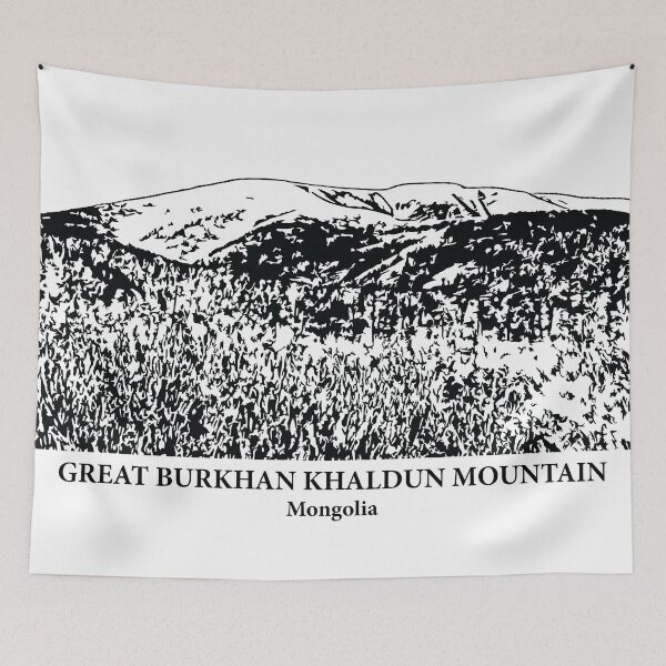 Item preview, Great Burkhan Khaldun Mountain - Mongolia designed and sold by Lakeric Cityscapes.