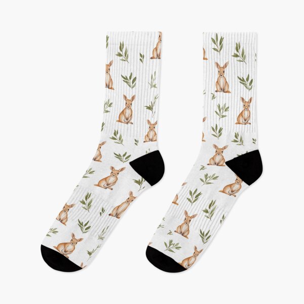 Item preview, minimalist kangaroos on white background designed and sold by PoppyLaneStudio.