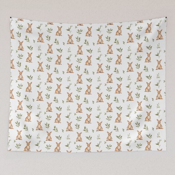 Item preview, minimalist kangaroos on white background designed and sold by PoppyLaneStudio.