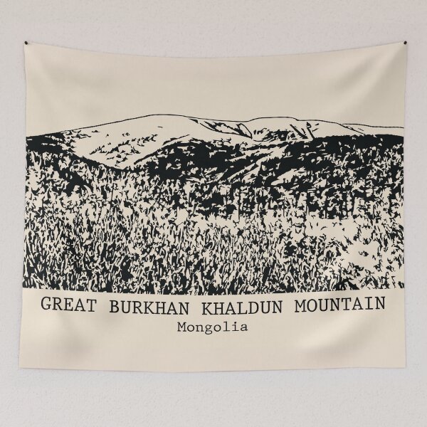 Item preview, Great Burkhan Khaldun Mountain - Mongolia designed and sold by Lakeric Cityscapes.