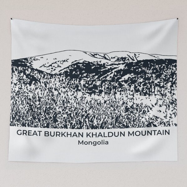 Item preview, Great Burkhan Khaldun Mountain - Mongolia designed and sold by Lakeric Cityscapes.