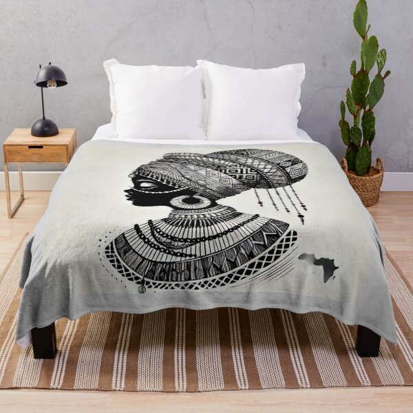 Item preview, Cultural Majesty African Woman in Bold Sketch Art designed and sold by OandSDesigns23.