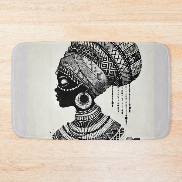 Item preview, Cultural Majesty African Woman in Bold Sketch Art designed and sold by OandSDesigns23.