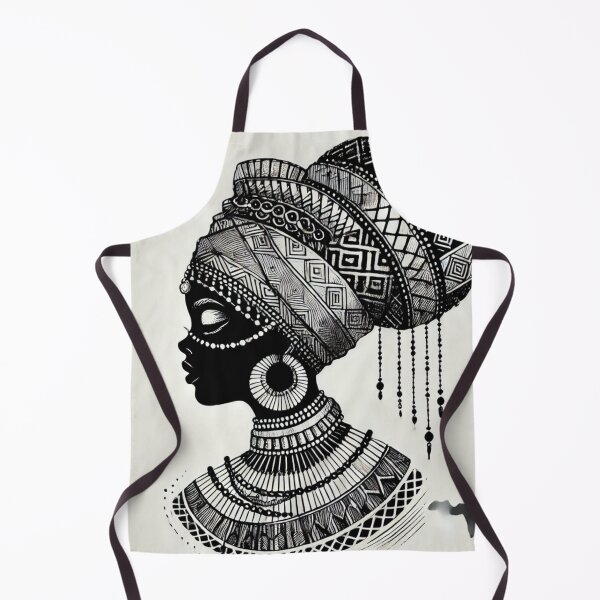 Item preview, Cultural Majesty African Woman in Bold Sketch Art designed and sold by OandSDesigns23.